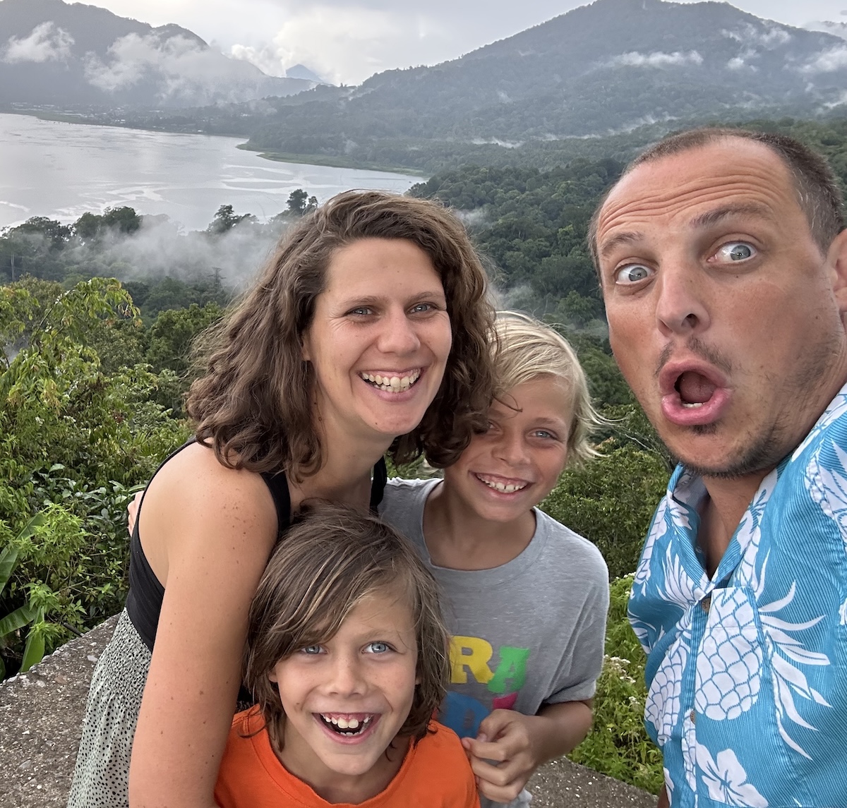 La famille propriétaire de la Villa Alakaza
